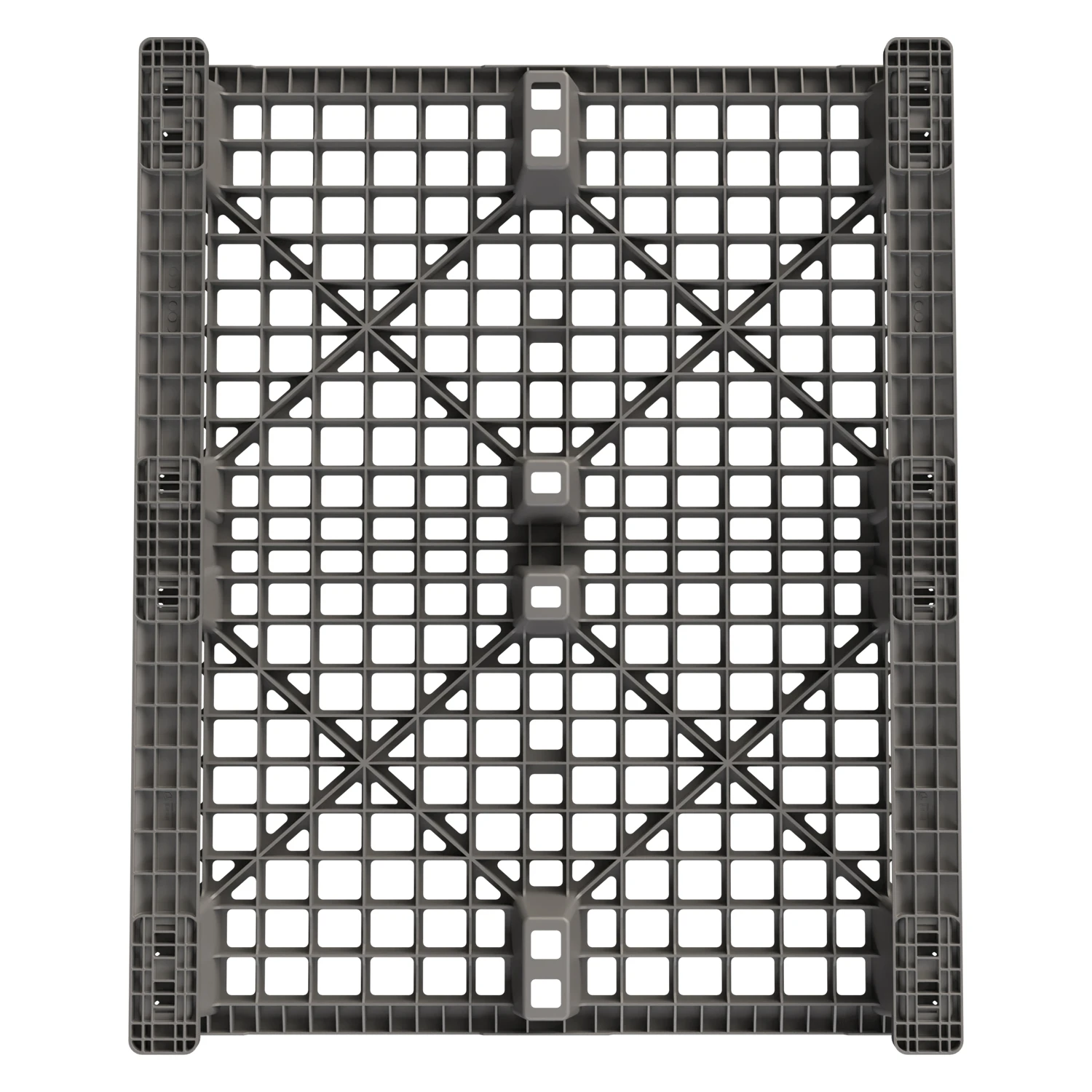 Цена Пластиковый паллет 1200x1000x145 мм серый перфорированный на 2 полозьях с бортиком купить - код товара 8-000000342 Купить пластиковый паллет 1200x1000x145 мм серый перфорированный на 2 полозьях с бортиком оптом - код товара 8-000000342