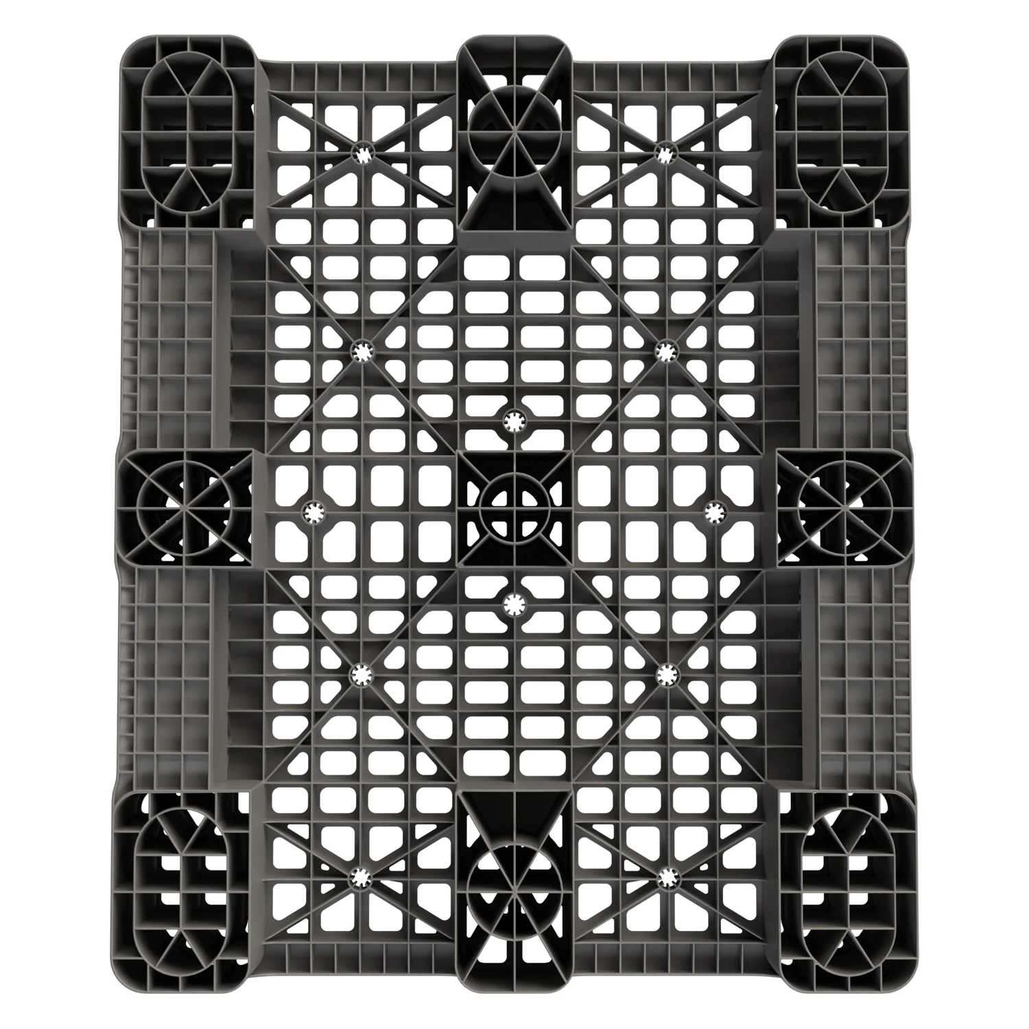 Цена Пластиковый паллет 1200x1000x150 мм серый перфорированный на 2 полозьях с бортиком купить - код товара 8-000000344 Купить пластиковый паллет 1200x1000x150 мм серый перфорированный на 2 полозьях с бортиком оптом - код товара 8-000000344