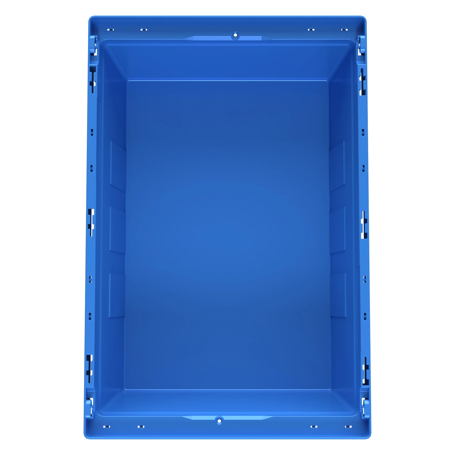 Купить вкладываемый контейнер instore kv-6422 600x400x220 мм голубой со сплошным дном оптом - код товара 8-000000163