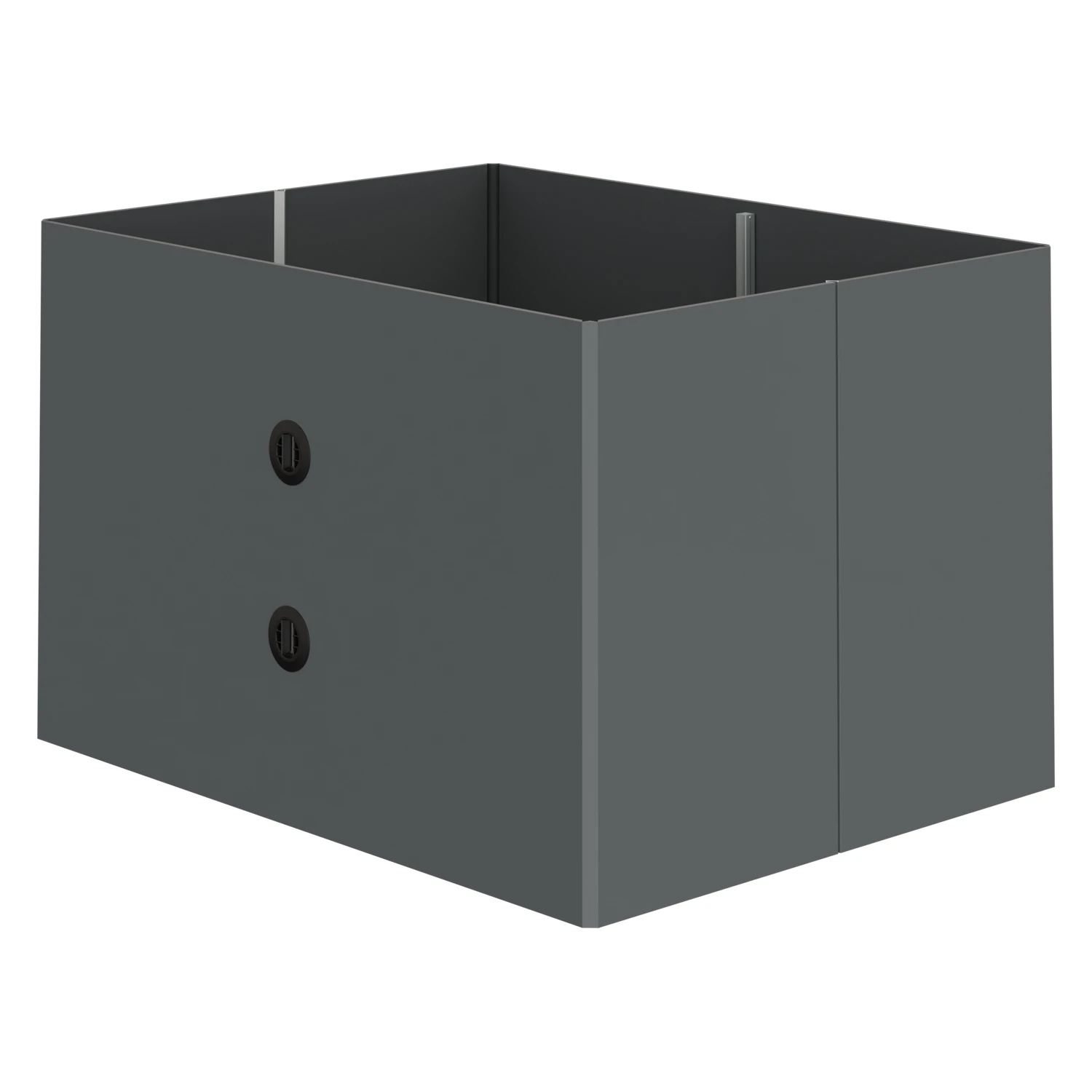 Купить стенка контейнера diamond 1425х1095х1125 мм polybox серая z-образного сложения оптом - код товара 8-000000255