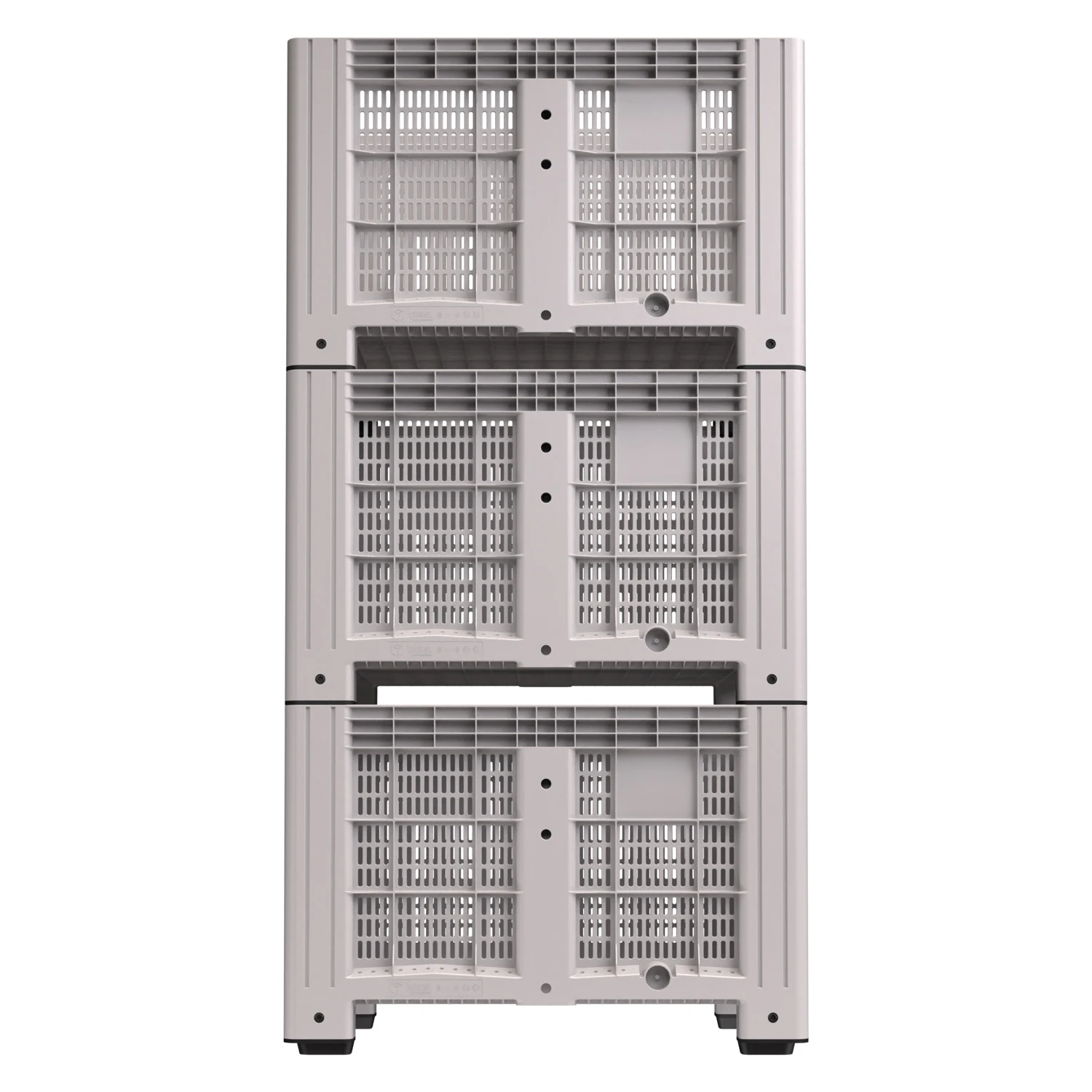 Цена Большой контейнер 1200x800x800 мм iBOX светло-серый c перфорированными стенками и дном, на ножках купить - код товара 8-000000002 Купить большой контейнер 1200x800x800 мм ibox светло-серый c перфорированными стенками и дном, на ножках оптом - код товара 8-000000002