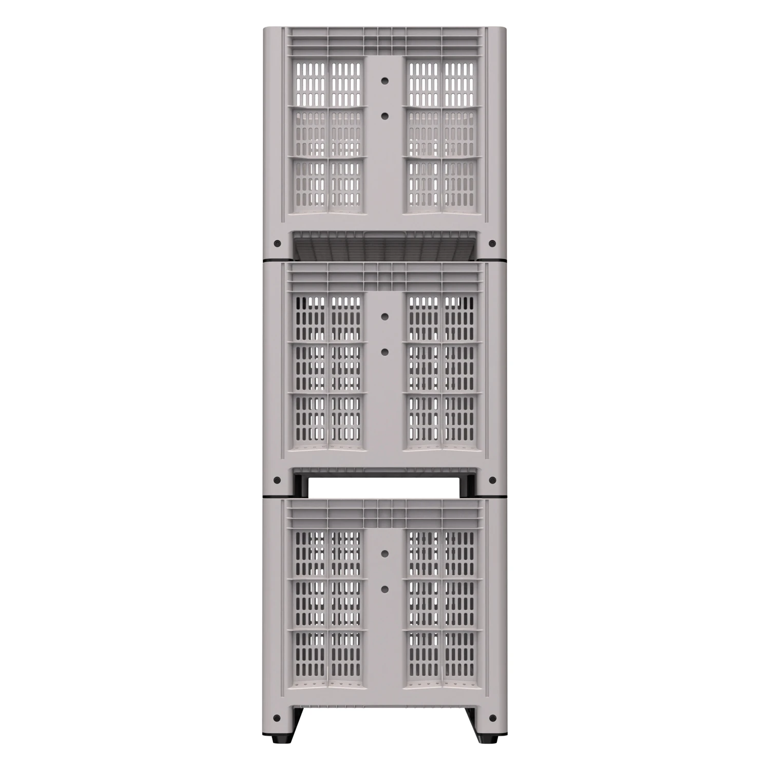 Цена Большой контейнер 1200x800x800 мм iBOX светло-серый c перфорированными стенками и дном, на полозьях купить - код товара 8-000000001 Купить большой контейнер 1200x800x800 мм ibox светло-серый c перфорированными стенками и дном, на полозьях оптом - код товара 8-000000001