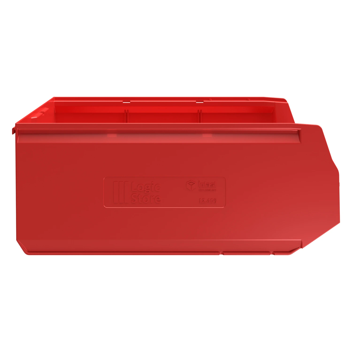Купить складской лоток logic store 500х300х200 мм красный с отверстиями для перегородок оптом - код товара 8-000000512