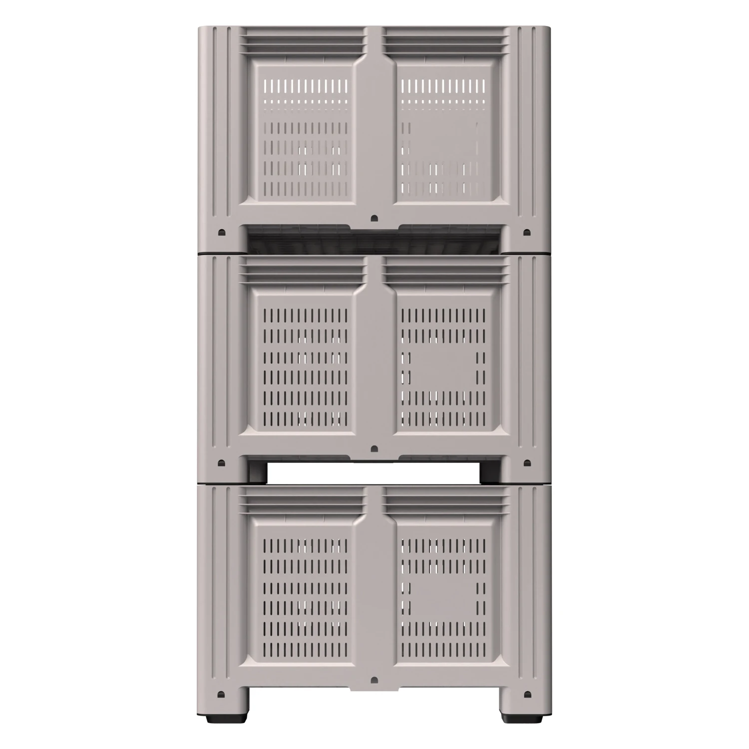 Цена Большой контейнер 1130x1130x760 мм iBOX светло-серый c перфорированными стенками и дном, на ножках купить - код товара 8-000000229 Купить большой контейнер 1130x1130x760 мм ibox светло-серый c перфорированными стенками и дном, на ножках оптом - код товара 8-000000229