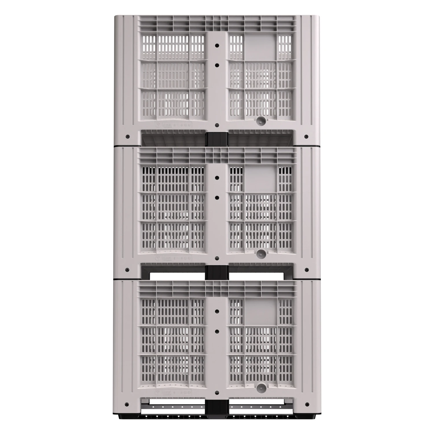 Цена Большой контейнер 1200x800x800 мм iBOX светло-серый c перфорированными стенками и дном, на полозьях купить - код товара 8-000000001 Купить большой контейнер 1200x800x800 мм ibox светло-серый c перфорированными стенками и дном, на полозьях оптом - код товара 8-000000001