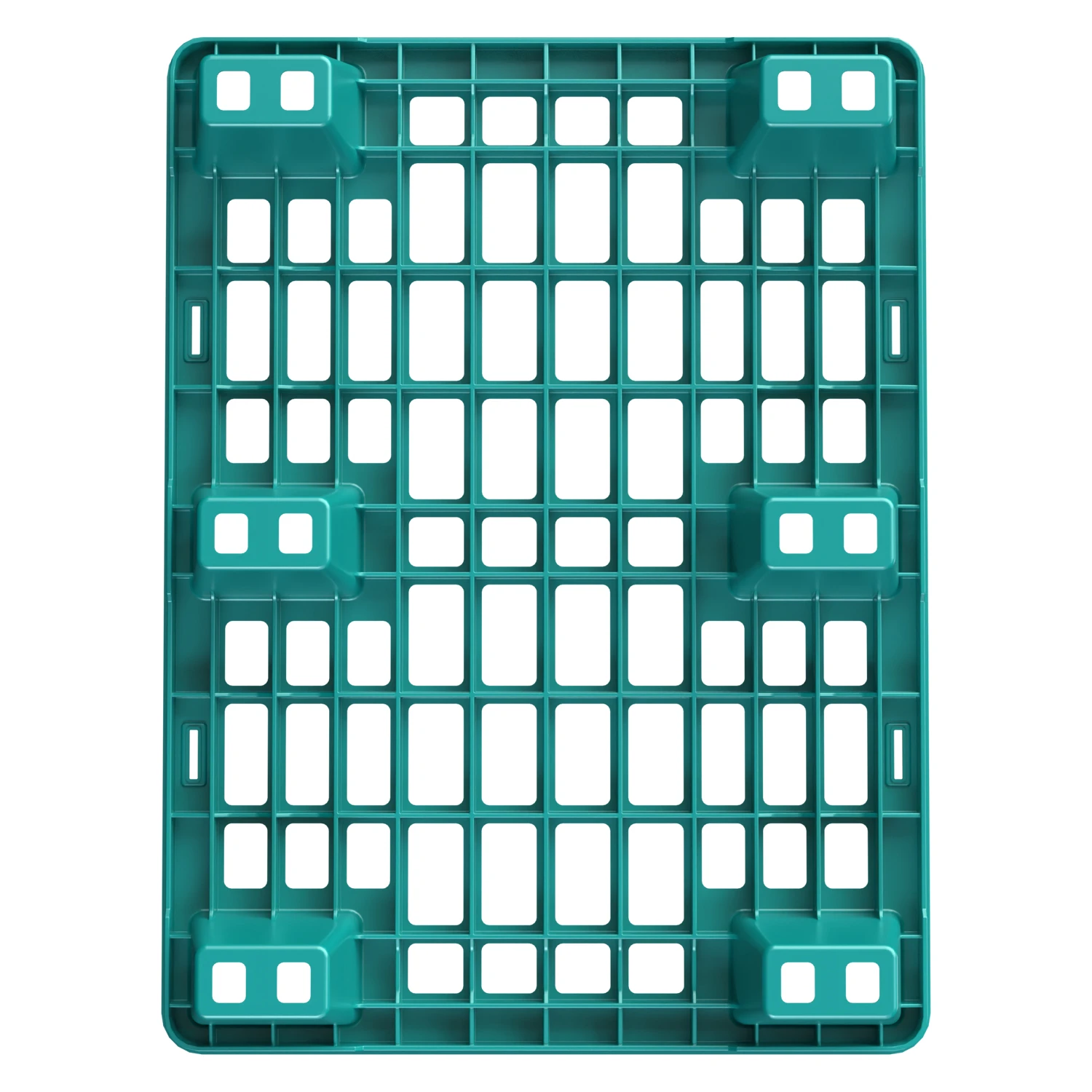 Цена Пластиковый паллет 800x600x140 мм бирюзовый перфорированный на ножках с бортиком купить - код товара 8-000000376 Купить пластиковый паллет 800x600x140 мм бирюзовый перфорированный на ножках с бортиком оптом - код товара 8-000000376