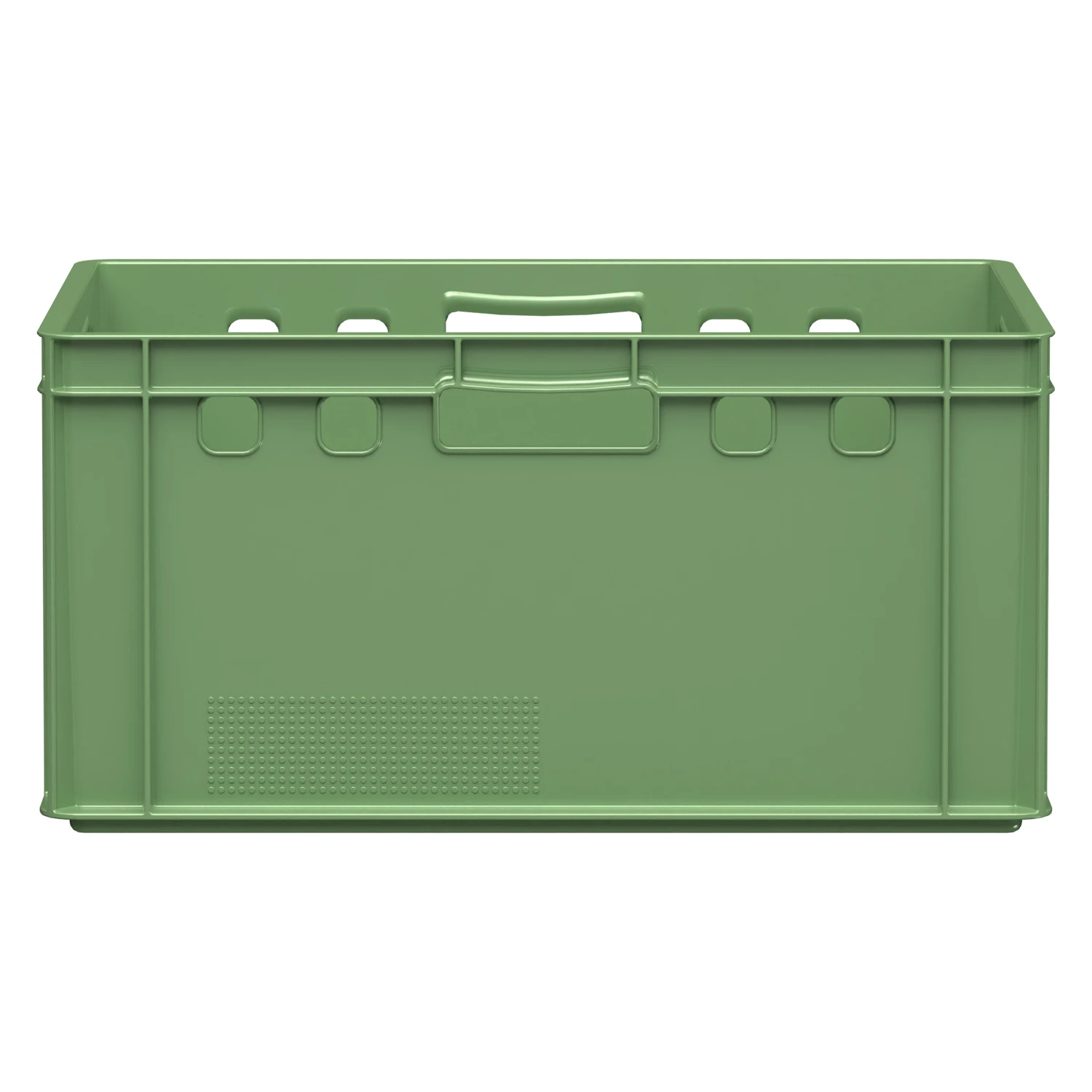 Купить пищевой ящик универсальный e3 fk-6430 600х400х300 мм зелёный эко со сплошными стенками и дном оптом - код товара 8-000000432