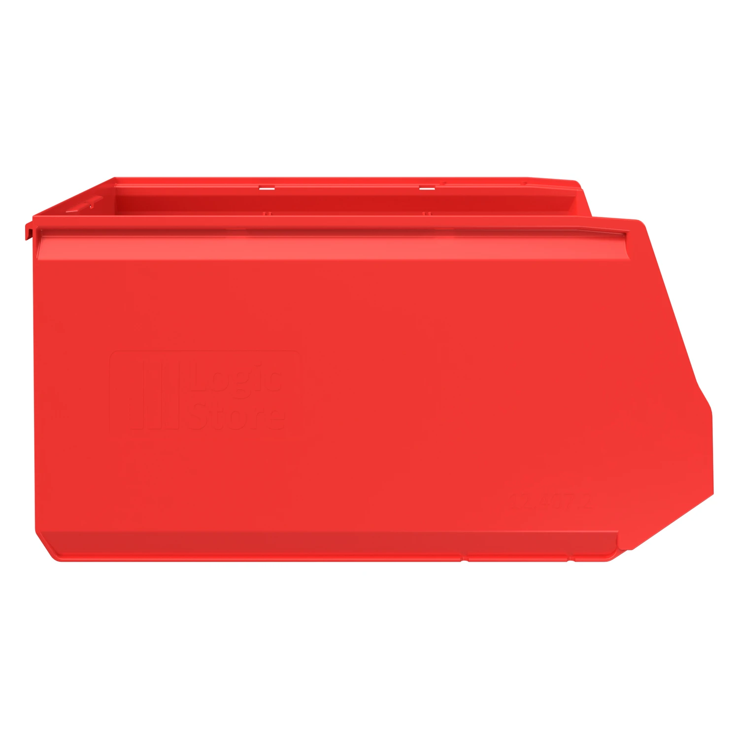 Купить складской лоток logic store 500х300х250 мм красный с отверстиями для перегородок оптом - код товара 8-000000514