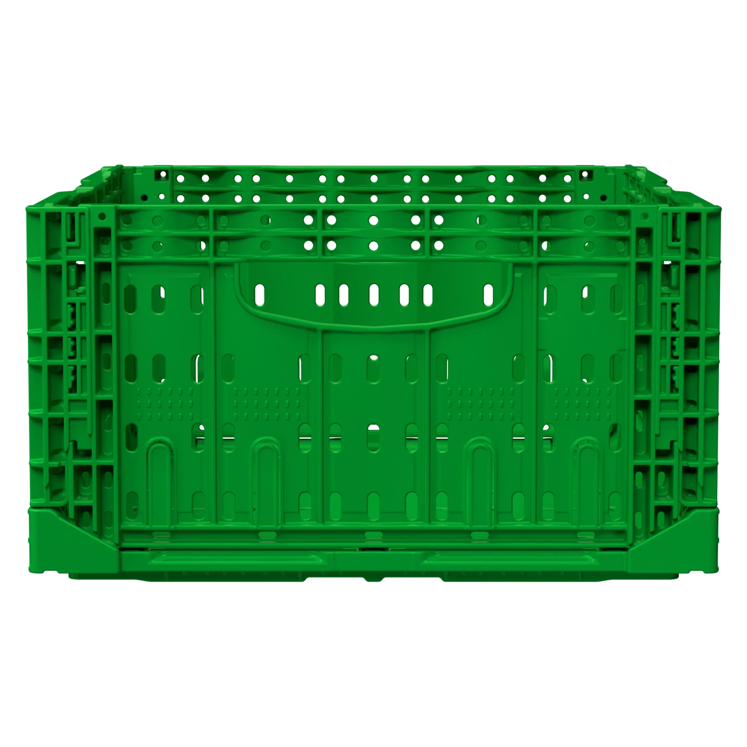 Цена Складной ящик FC-4317 400х300х170 мм салатовый перфорированный купить - код товара 8-000000499 Купить складной ящик fc-4317 400х300х170 мм салатовый перфорированный оптом - код товара 8-000000499