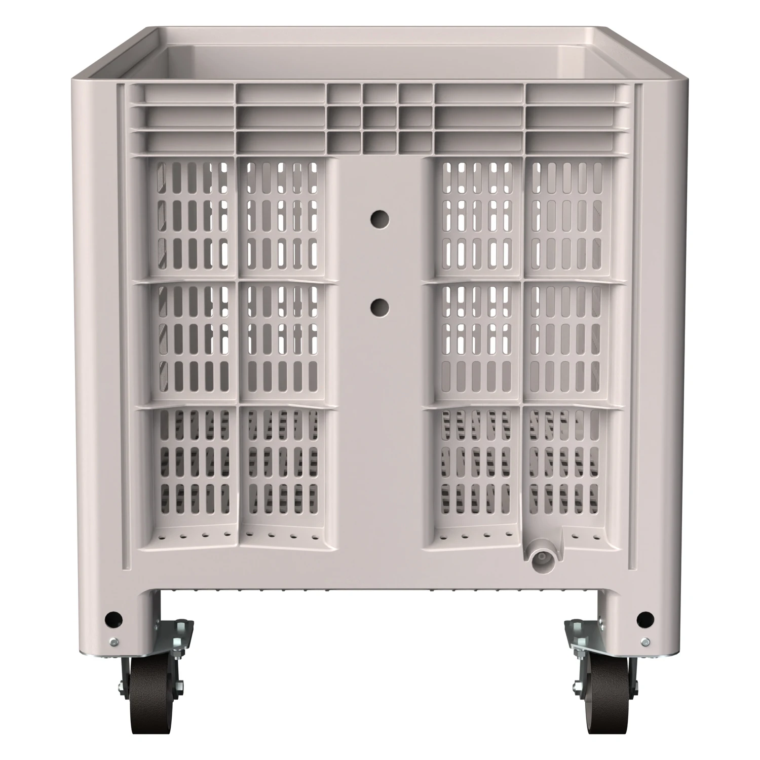 Цена Большой контейнер 1200x800x920 мм iBOX светло-серый c перфорированными стенками и дном, на колёсах купить - код товара 8-000000003 Купить большой контейнер 1200x800x920 мм ibox светло-серый c перфорированными стенками и дном, на колёсах оптом - код товара 8-000000003