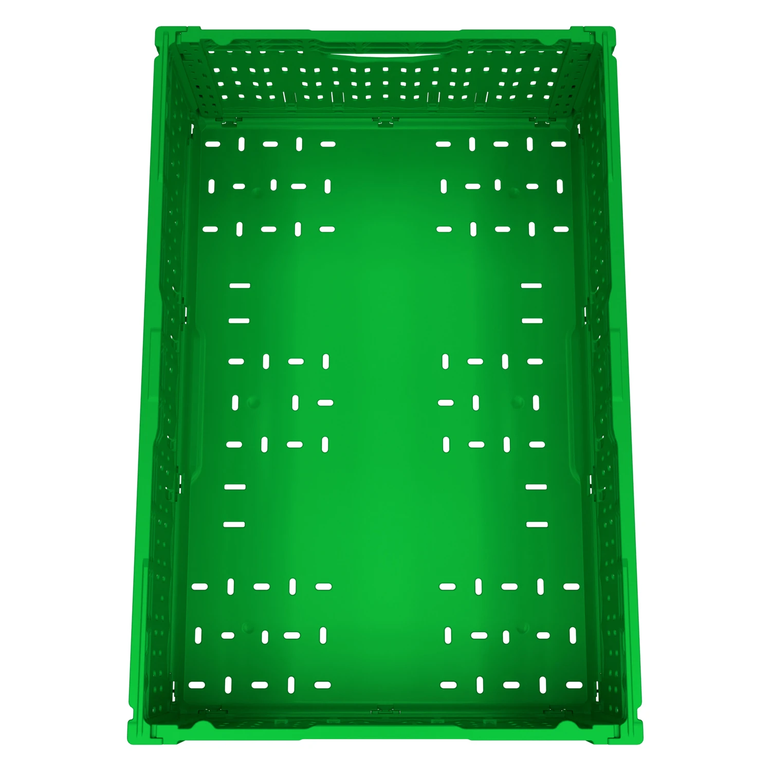 Цена Складной ящик FC-6418 600х400х180 мм салатовый перфорированный купить - код товара 8-000000500 Купить складной ящик fc-6418 600х400х180 мм салатовый перфорированный оптом - код товара 8-000000500