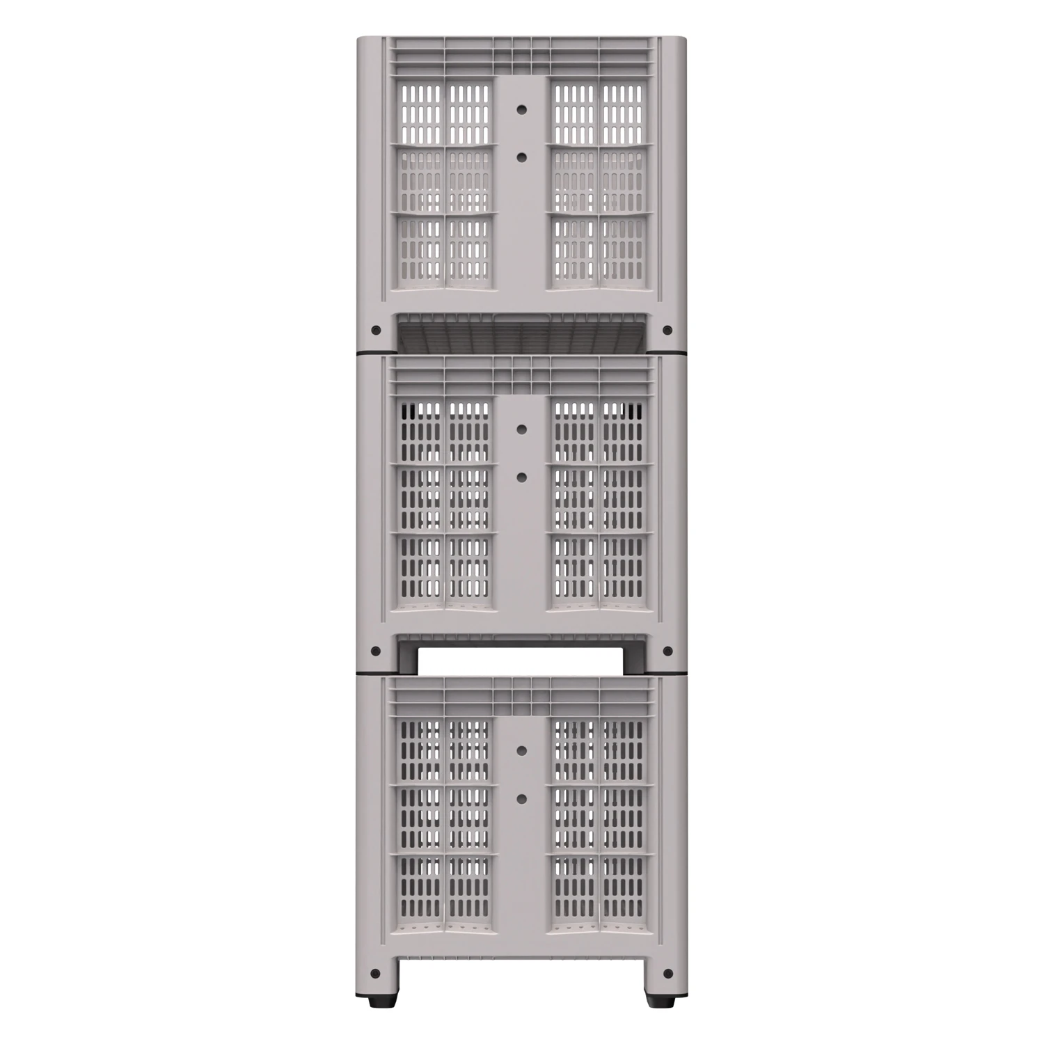 Цена Большой контейнер 1200x800x800 мм iBOX светло-серый c перфорированными стенками и дном, на ножках купить - код товара 8-000000002 Купить большой контейнер 1200x800x800 мм ibox светло-серый c перфорированными стенками и дном, на ножках оптом - код товара 8-000000002