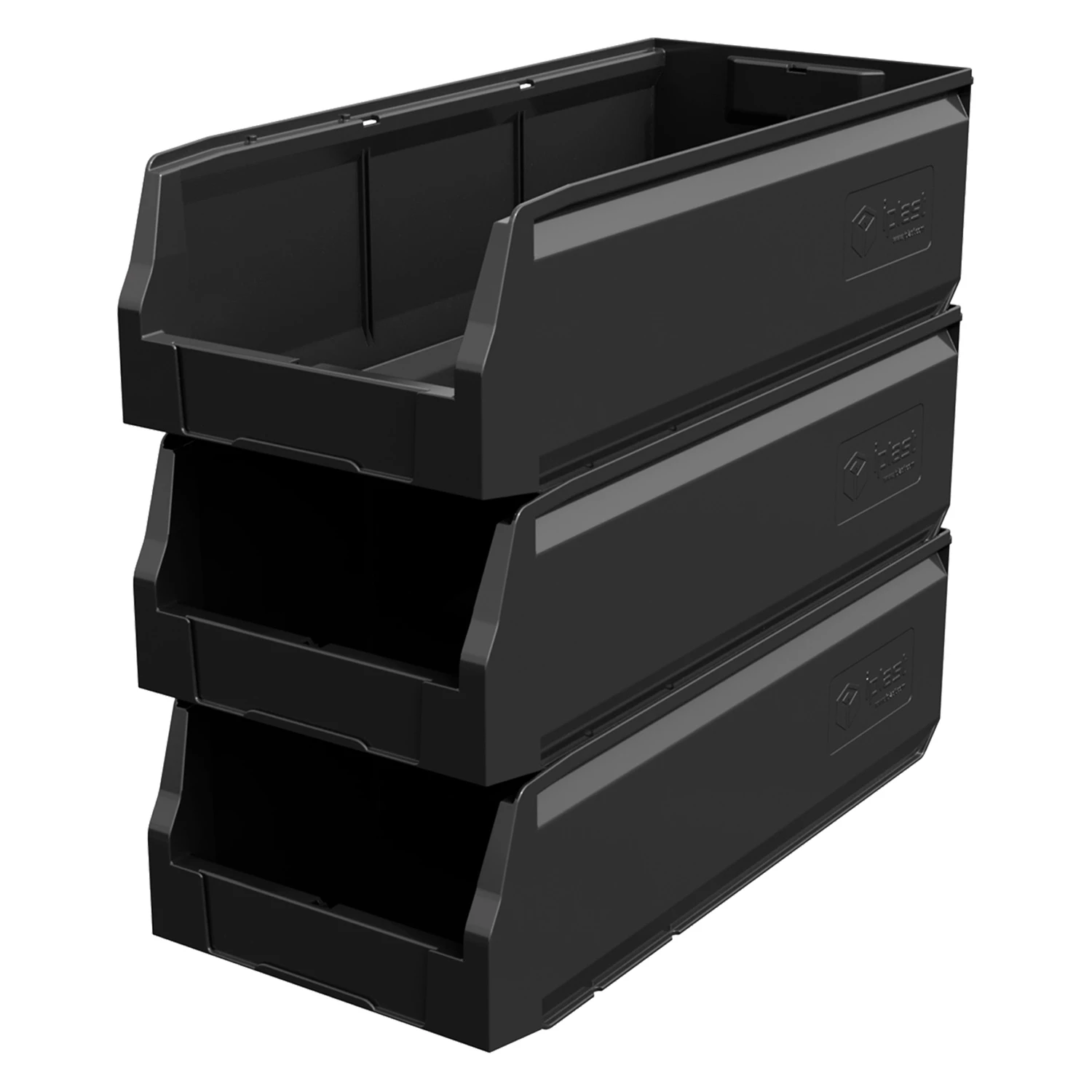 Купить складской лоток logic store 500х225х150 мм чёрный эко с отверстиями для перегородок оптом - код товара 8-000000131
