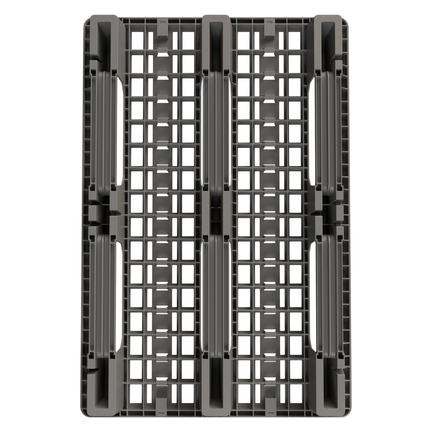 Цена Пластиковый паллет 1200x800x153 мм серый полипропиленовый перфорированный на 3 полозьях с бортиком купить - код товара 8-000000039 Купить пластиковый паллет 1200x800x153 мм серый полипропиленовый перфорированный на 3 полозьях с бортиком оптом - код товара 8-000000039