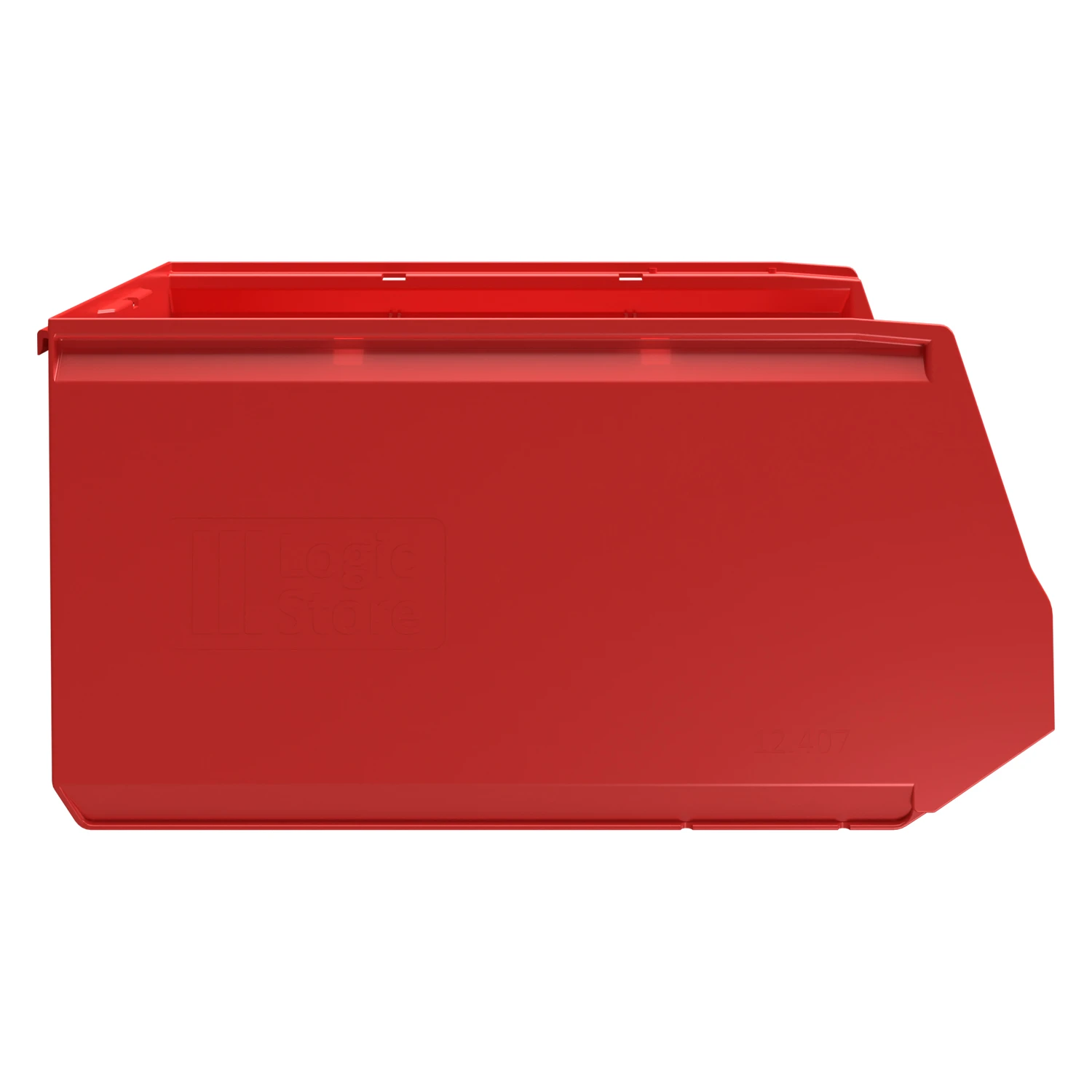 Купить складской лоток logic store 500х300х250 мм красный с отверстиями для перегородок оптом - код товара 8-000000127
