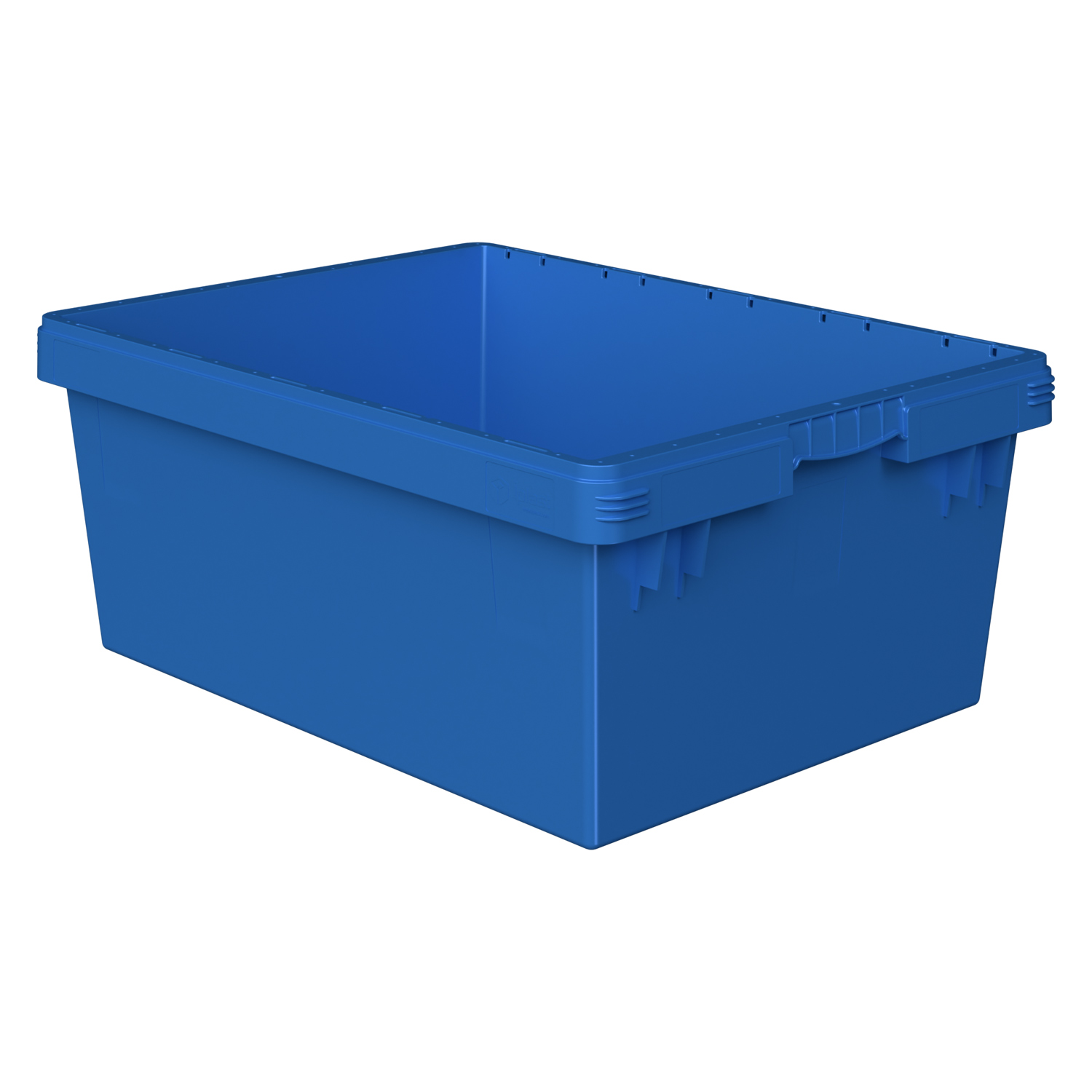 Купить вкладываемый контейнер instore kv-8632.1 800х600х320 мм голубой со сплошным дном и штабельным упором оптом - код товара 8-000000408