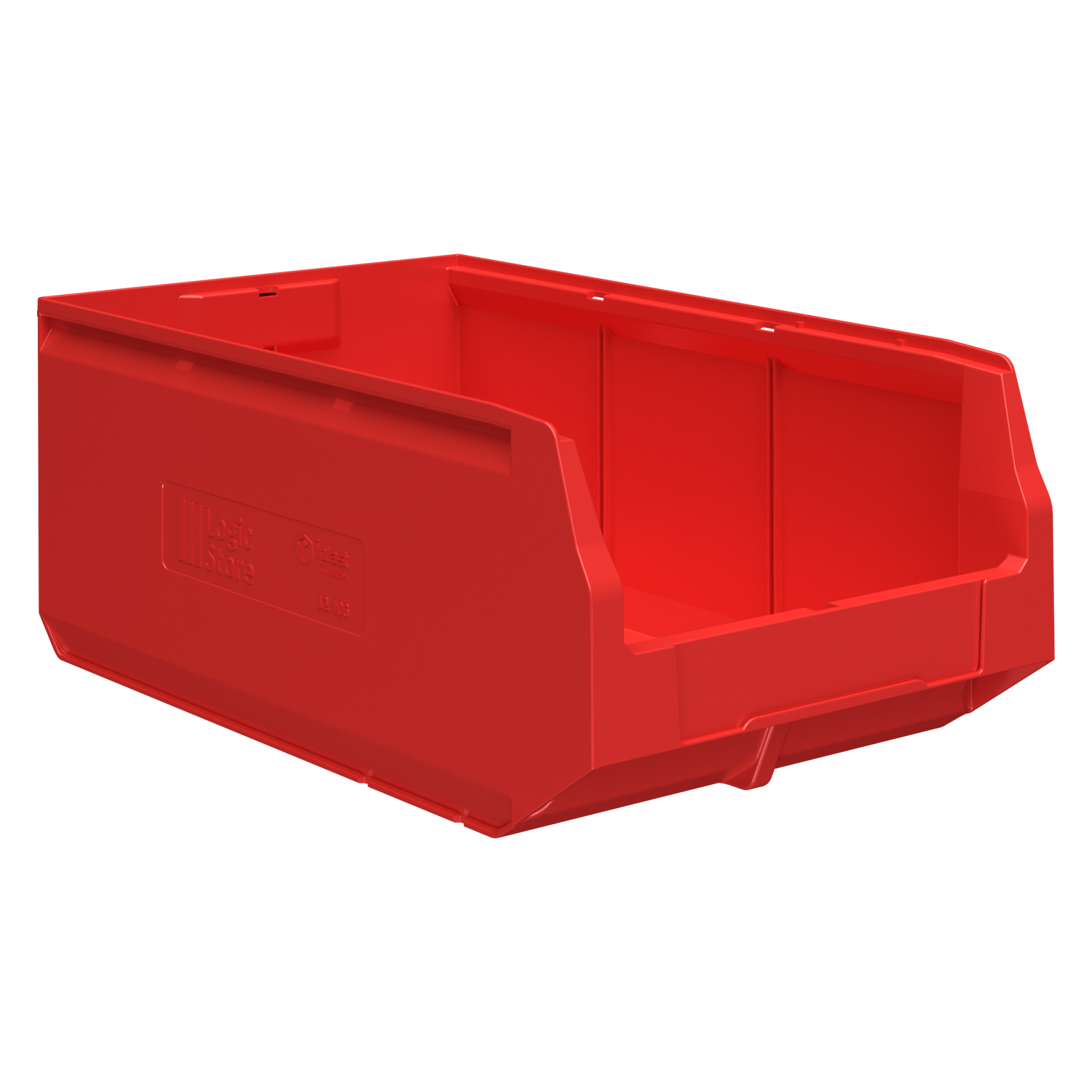 Купить складской лоток logic store 500х300х200 мм красный с отверстиями для перегородок оптом - код товара 8-000000512