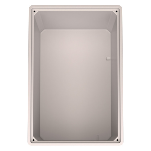 Купить большой контейнер 1200x800x800 мм ibox светло-серый со сплошными стенками и дном, на полозьях оптом - код товара 8-000000004