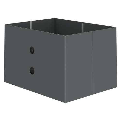 Купить стенка контейнера diamond 1425х1095х900 мм polybox серая z-образного сложения оптом - код товара 8-000000256