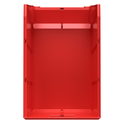 Купить складской лоток logic store 500х300х250 мм красный с отверстиями для перегородок оптом - код товара 8-000000127
