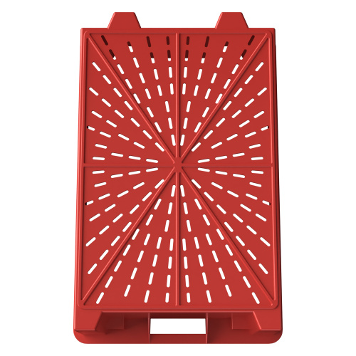 Цена Пищевой ящик универсальный 600х400х200 мм красный ЭКО с перфорированными стенками и дном купить - код товара 8-000000459 Купить пищевой ящик универсальный 600х400х200 мм красный эко с перфорированными стенками и дном оптом - код товара 8-000000459