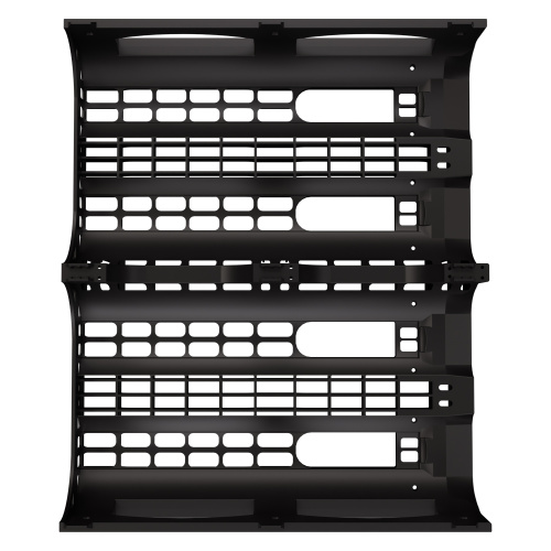 Купить пластиковый паллет bottlerack 1200х1000х380 мм чёрный эко перфорированный на ножках с бортиком для бутылей оптом - код товара 8-000000048